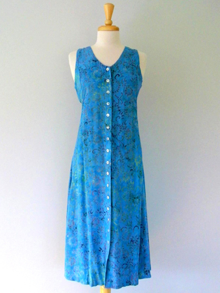 Long Dress Italia in Beach Glass : Very Vineyard, Original Clothing for ...